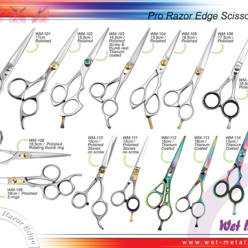 Hair cutting scissors